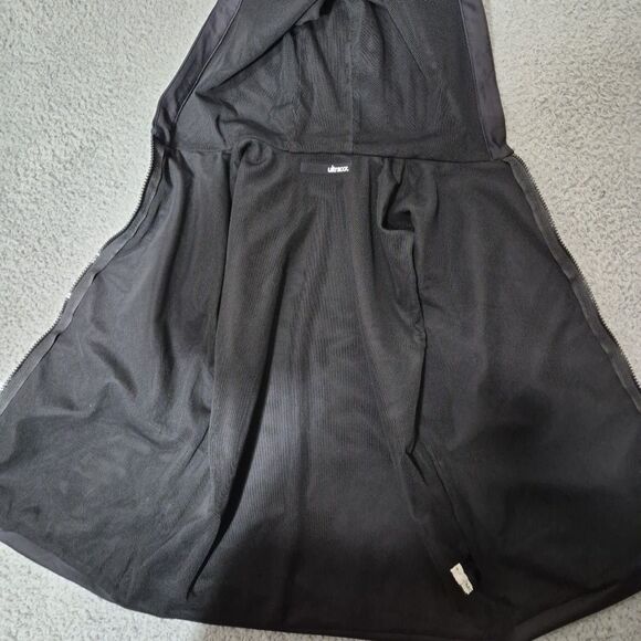 Ultracor Hoodie Vest Women Sz Small Plaid Green Black Gold Full Zip Bumble Bees - Picture 7 of 11